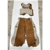 Image 2 : 1950s Leather Childs Cowboy Vest and Chaps