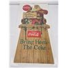 Image 1 : Coca Cola Cardboard Santa Store Display Sign