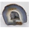Image 1 : Cut and Polished Miner Mining Geode