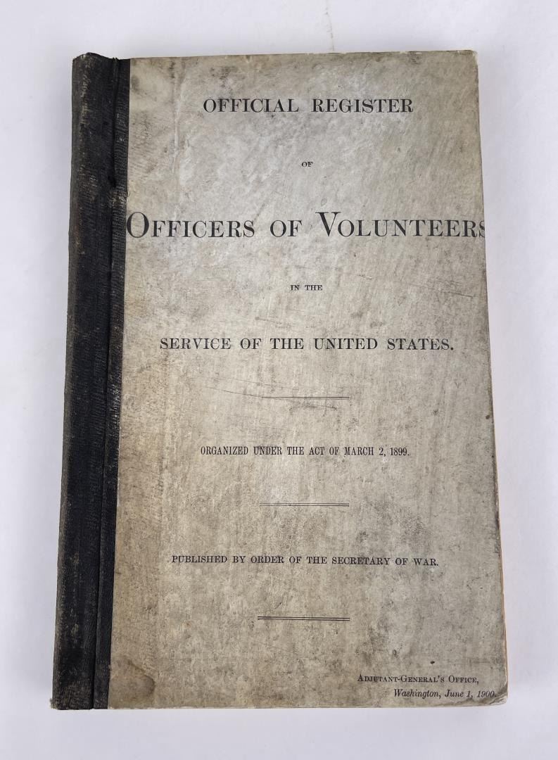 Official Register Officers of Volunteers