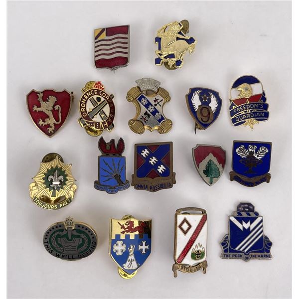 US Army Assortment of Enamel Insignia