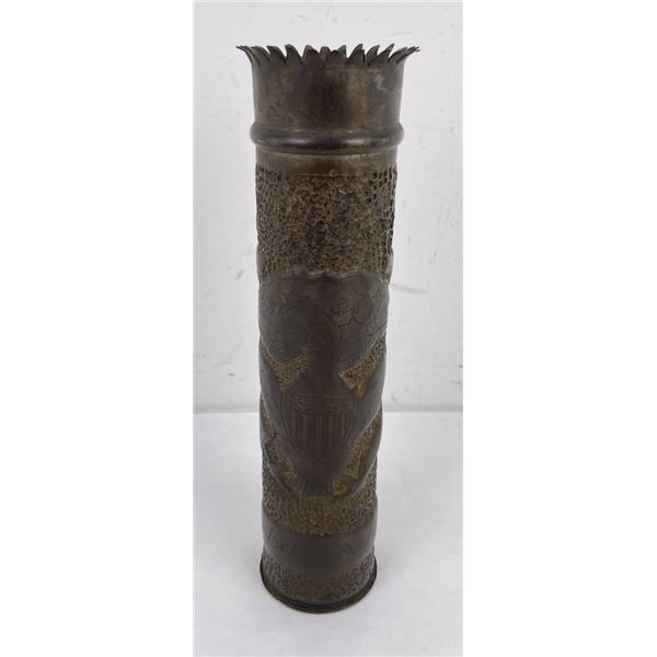 WWI WW1 French AEF Trench Art Shell