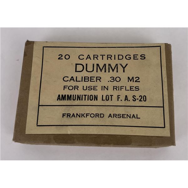 WW2 20 Round 30 Cal Dummy Cartridges M1906
