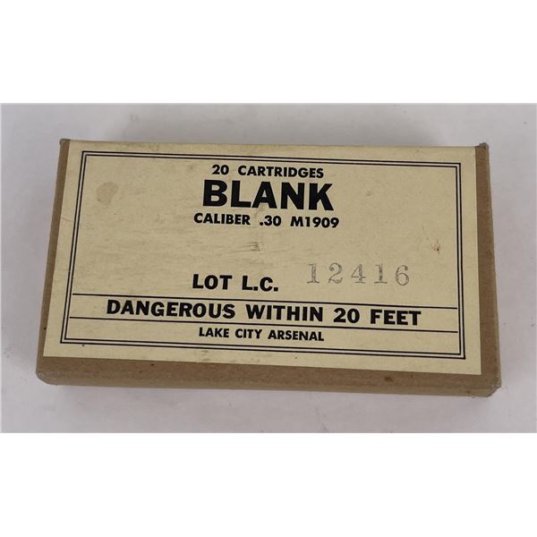 M1909 .30 Cal Blank Rifle Ammo