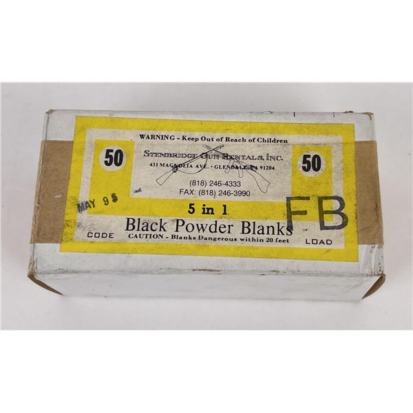 50ct Black Powder Blanks