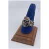 Image 1 : Sterling Silver Confederate Biker Skull Ring