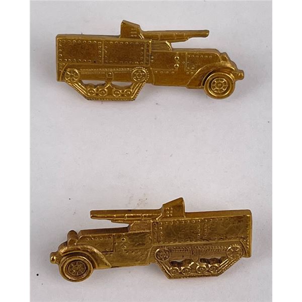 WW2 US Tank Destroyer Officers Collar Devices