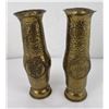Pair of WWI WW1 6lb Navy Trench Art Shells