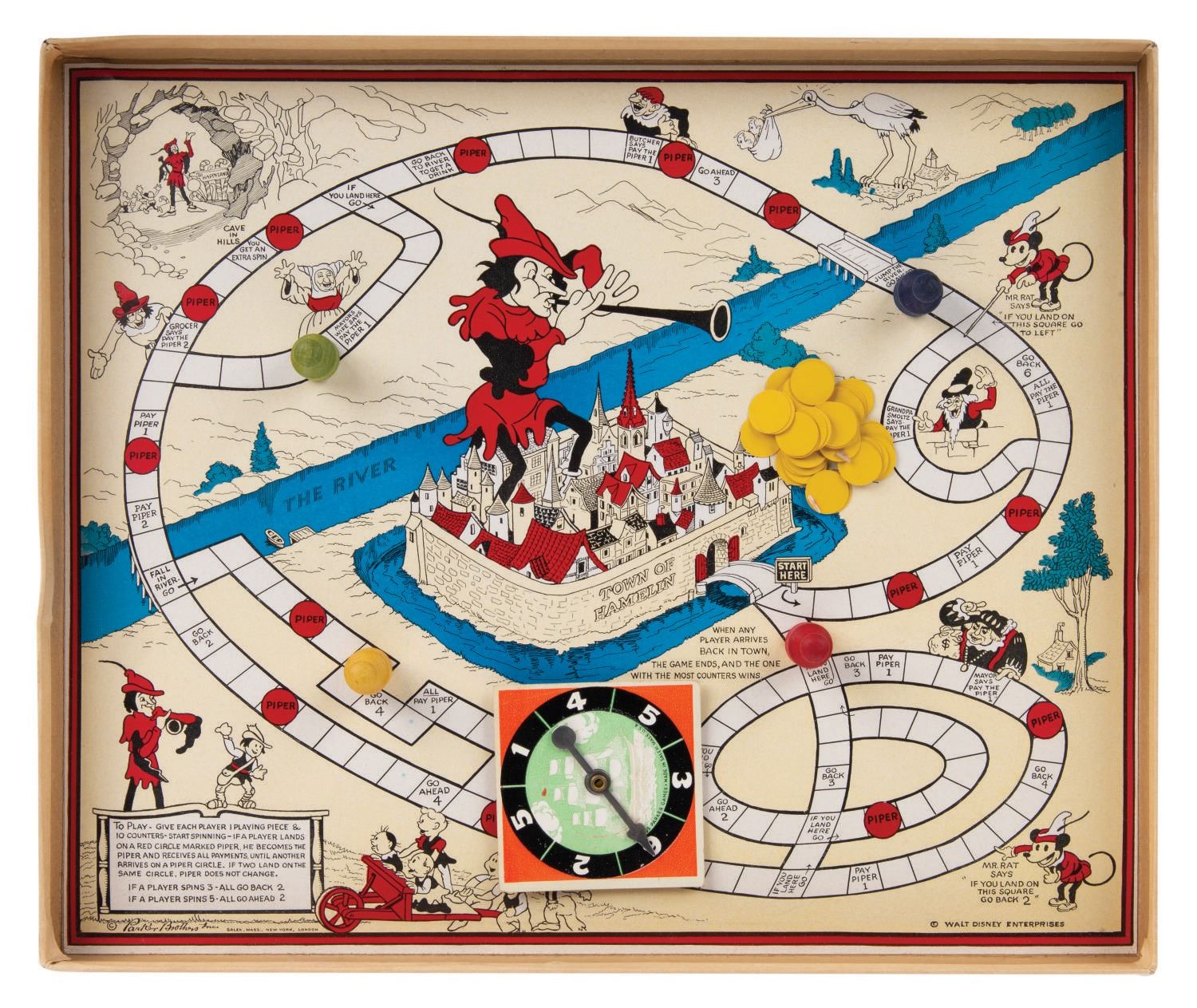 Disney Pied Piper of Hamelin Game Parker Brothers. Van Eaton Galleries