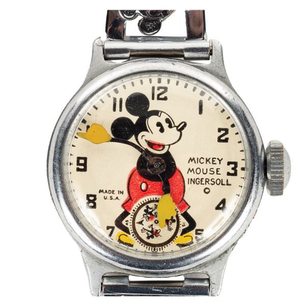 An Ingersoll Mickey Mouse Wristwatch.