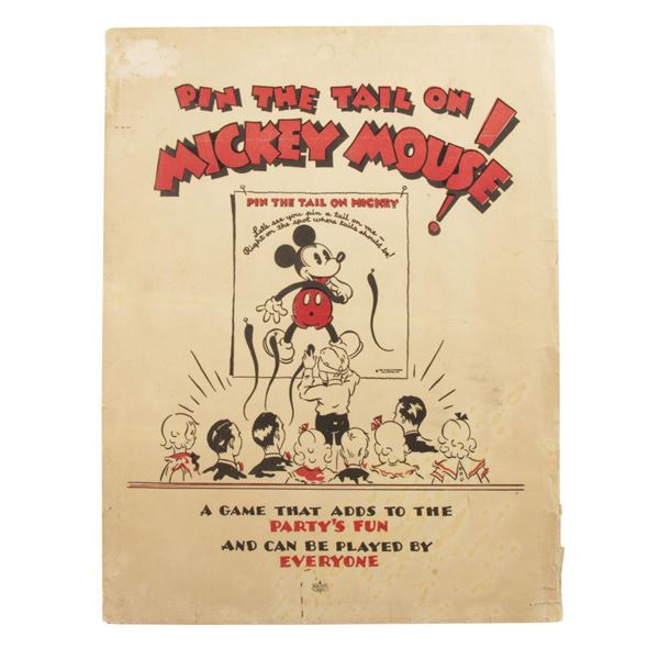 A Pin the Tail on Mickey Mouse Game.