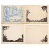 Image 1 : Background Layout Drawings from "Mickey's Man Friday."