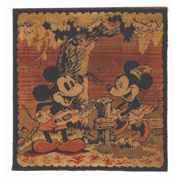 A Mickey and Minnie Italian Tapestry.