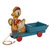 Image 2 : Donald Duck Cart Pull Toy Fisher Price #544.