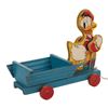 Image 3 : Donald Duck Cart Pull Toy Fisher Price #544.