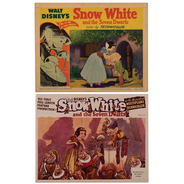 Pair of Snow White Lobby Cards.