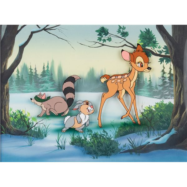A Bambi & Thumper Original Production Cel.