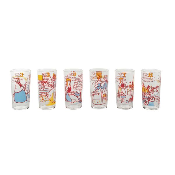 Collection of (6) Cinderella Glasses.