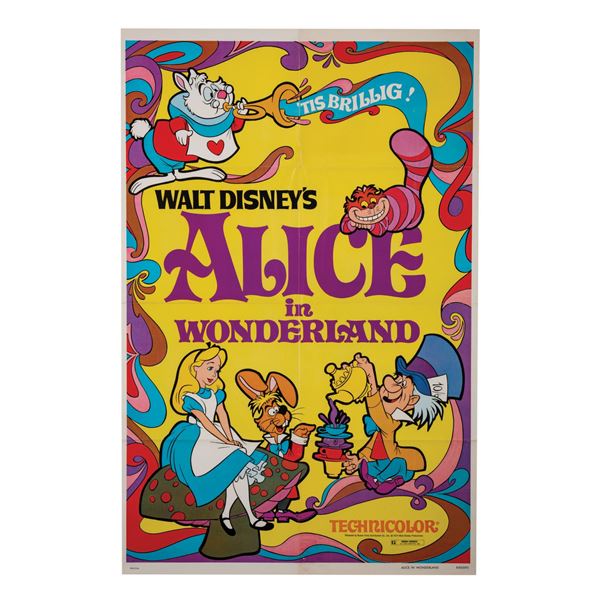 "Alice in Wonderland" One Sheet Poster.