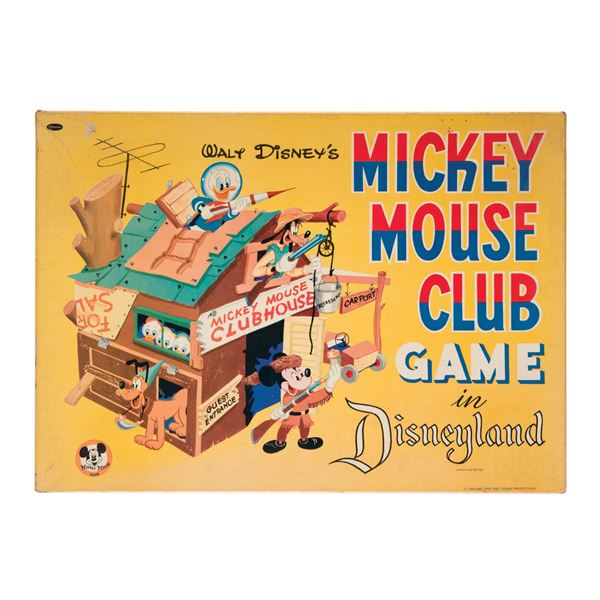 A Mickey Mouse Club in Disneyland Game.