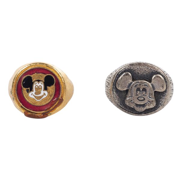 A Pair of Mickey Mouse Club Souvenir Rings.