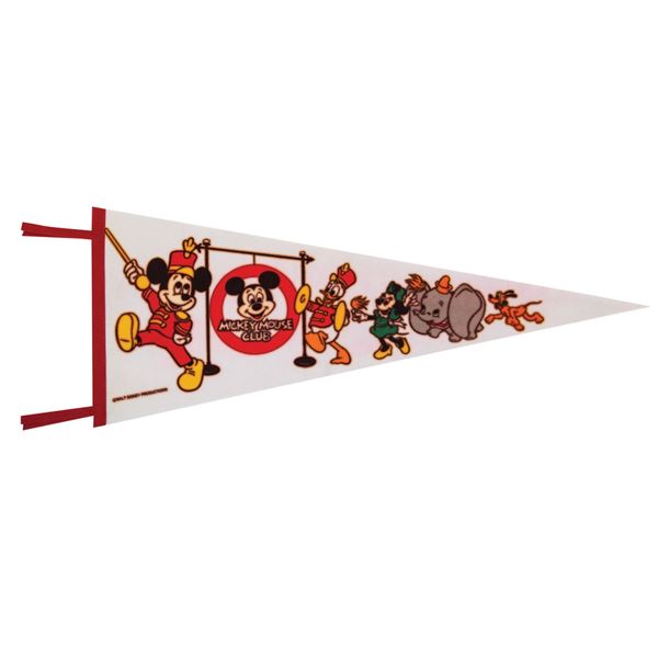 A Mickey Mouse Club Pennant.