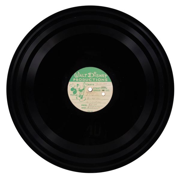 A Studio Zorro Theme Acetate Recording.
