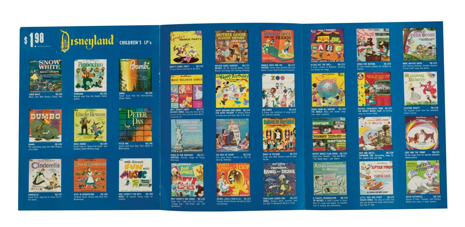 A 1964 Disneyland Records Catalog. Van Eaton Galleries