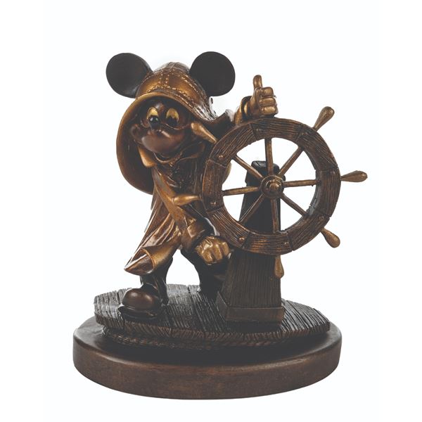 A Disney Magic Inaugural Voyages Statue.