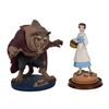 Image 1 : Pair of Limited Edition Beauty and the Beast Maquettes.