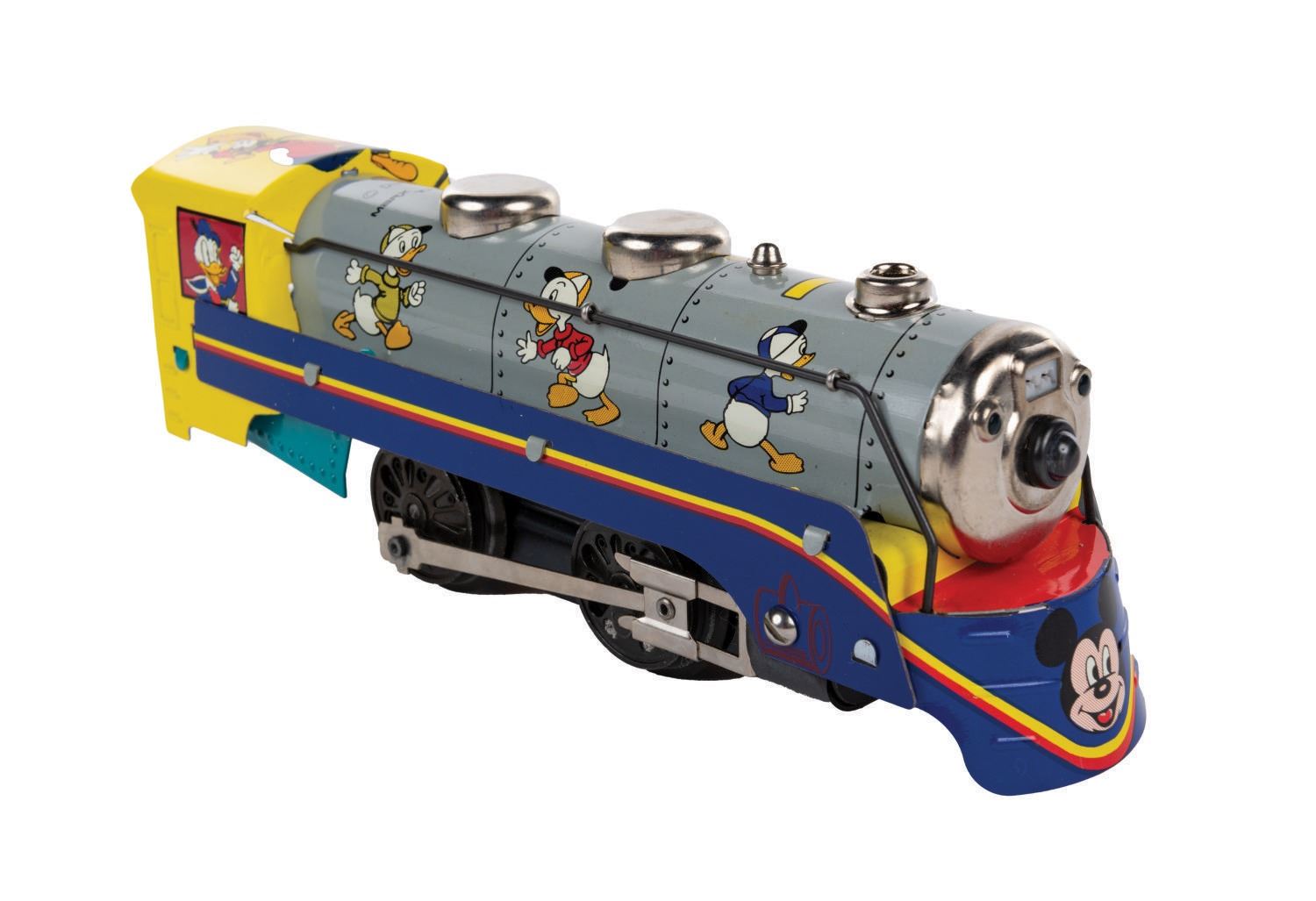 A LE Mickey Mouse Meteor Train Set Reproduction.