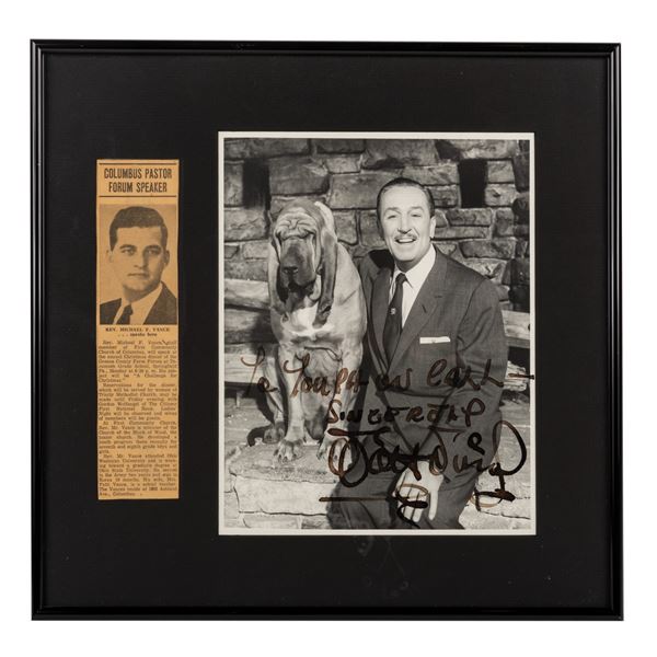 A Walt Disney Signed Photo.