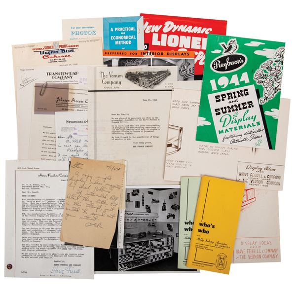 Binder of Strombecker Display Literature.