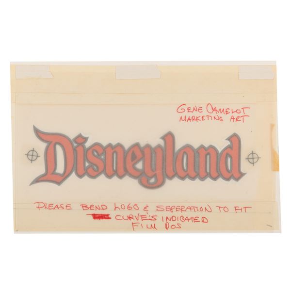 Disneyland Logo Original Marketing Art.