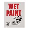 Image 4 : A Collection of Disney Park Wet Paint Signs.
