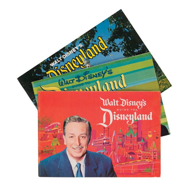 Collection of Disneyland Guidebooks.