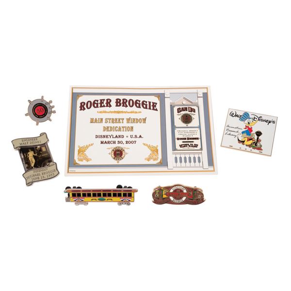 A Collection of Disneyland Railroad Pins.