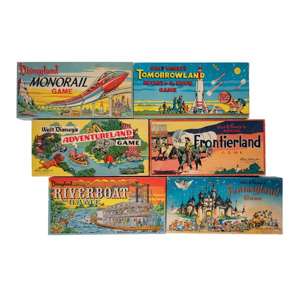 A Collection of Disneyland Board Games.