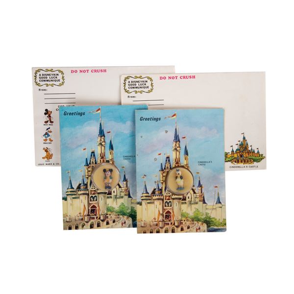 A Pair of Disneykins WDW Greeting Cards.