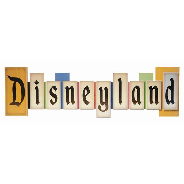 A Disneyland Marquee Souvenir Sign.