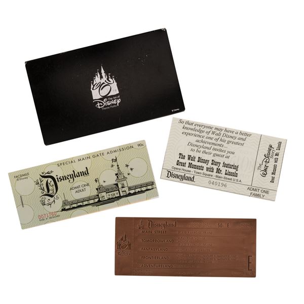 A Disneyland Bronze Replica Ticket.
