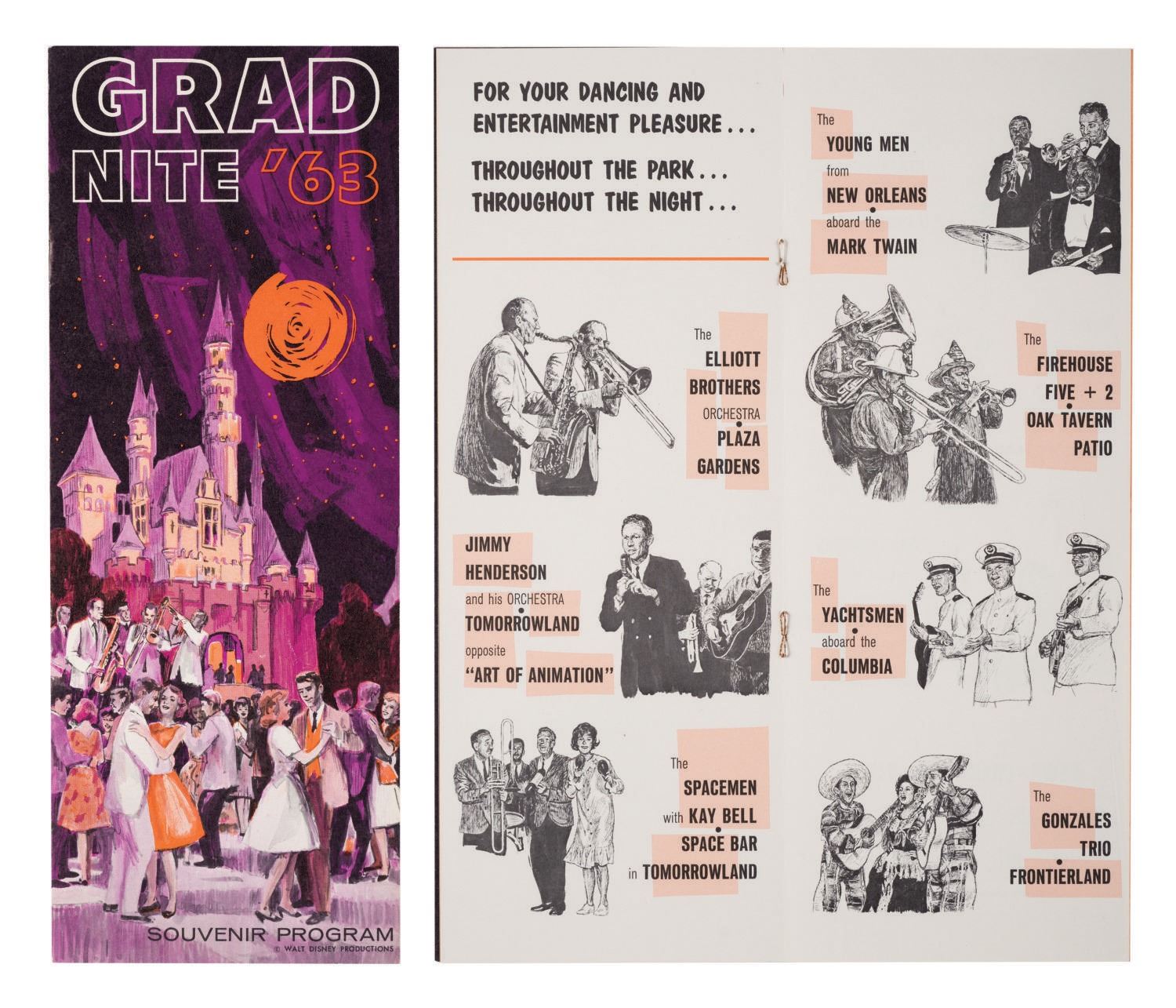 A Disneyland Grad Night '63 Souvenir Program. - Van Eaton Galleries