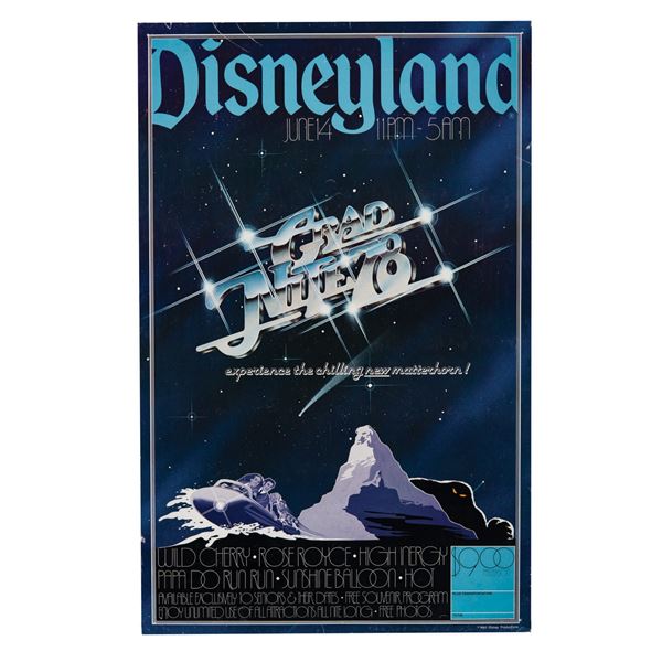 A Disneyland Grad Nite '78 Poster.