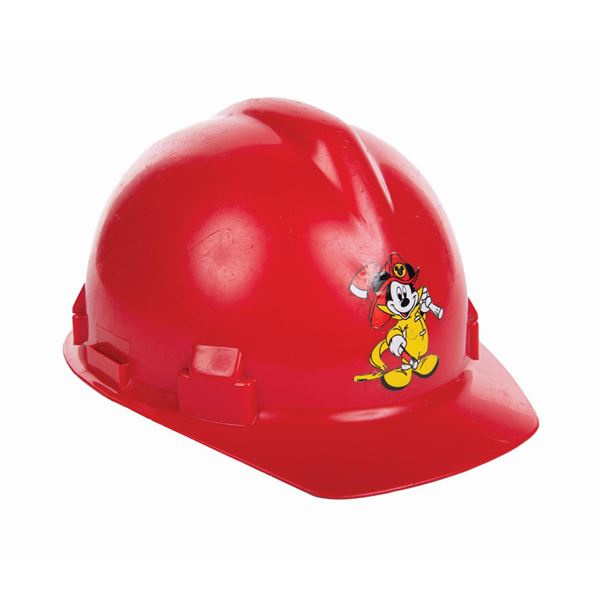 A Disneyland Fireworks Crew Hard Hat.