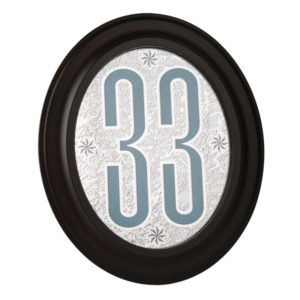 A Club 33 Mirrored Logo Plaque.