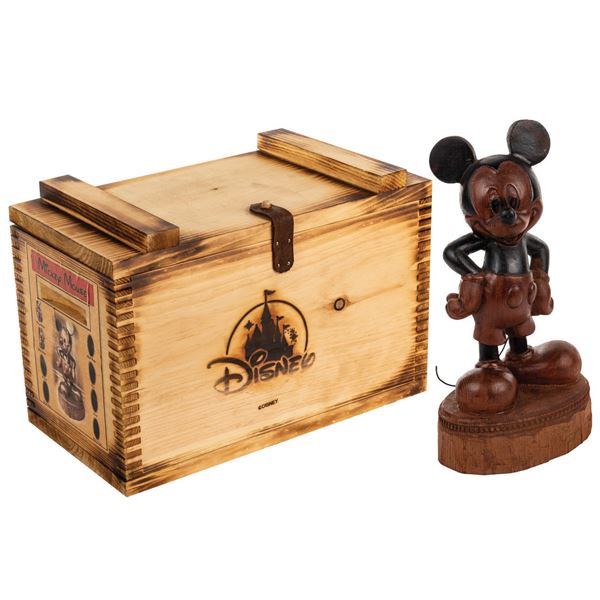 A Daniels Wood Land Mickey Mouse Carving.