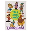 Image 1 : An Its A Small World Disneyland Character Poster.