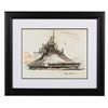 Image 1 : A John Hench Signed "Space Mountain Concept" Print.