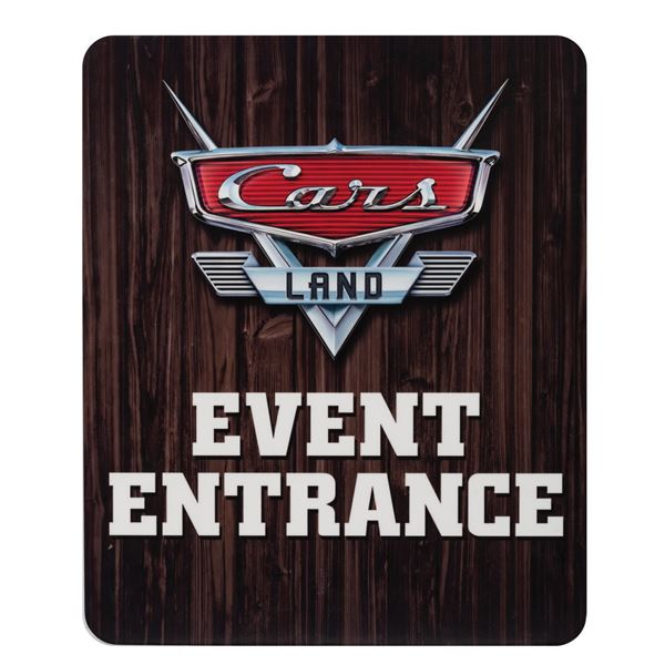 Cars Land Event Entrance Sign.