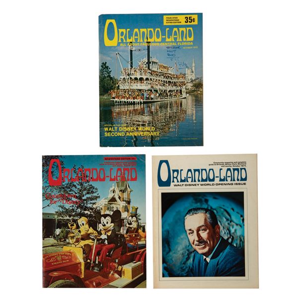 A Collection Of Orlando-Land Magazines.